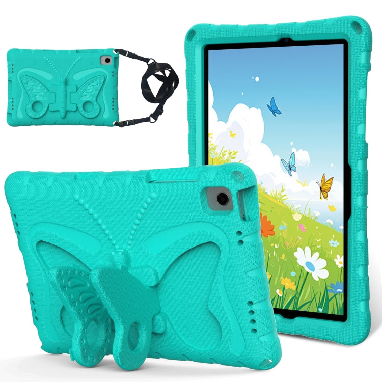 For Samsung Galaxy Tab A11+ / A9+ Butterfly Bracket EVA Shockproof Tablet Case(Mint Green) by bashfashion
