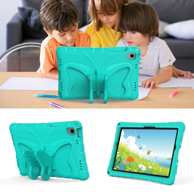For Samsung Galaxy Tab A11+ / A9+ Butterfly Bracket EVA Shockproof Tablet Case(Mint Green) by bashfashion