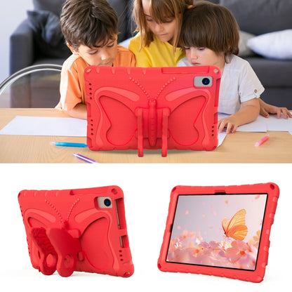 For Samsung Galaxy Tab S6 Lite 10.4 P620 Butterfly Bracket EVA Shockproof Tablet Case(Red) by bashfashion
