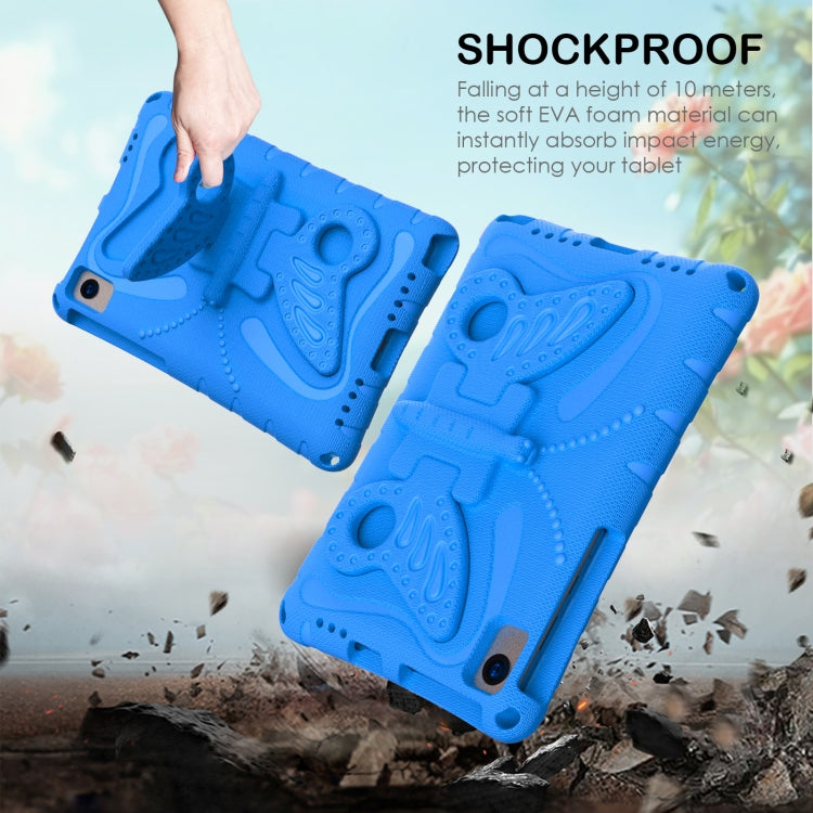 For Samsung Galaxy Tab S6 Lite 10.4 P620 Butterfly Bracket EVA Shockproof Tablet Case(Blue) by bashfashion