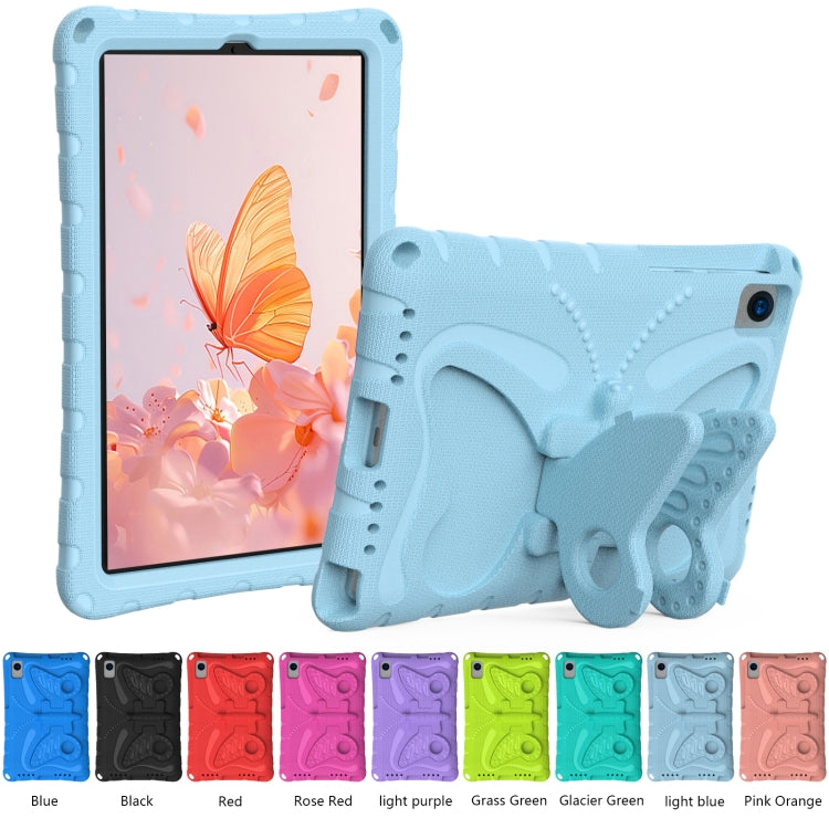 For Samsung Galaxy Tab A7 10.4 T509 Butterfly Bracket EVA Shockproof Tablet Case(Light Blue) by bashfashion