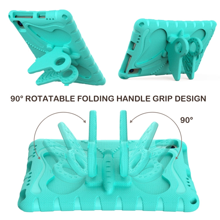 For Samsung Galaxy Tab A7 10.4 T509 Butterfly Bracket EVA Shockproof Tablet Case(Mint Green) by bashfashion