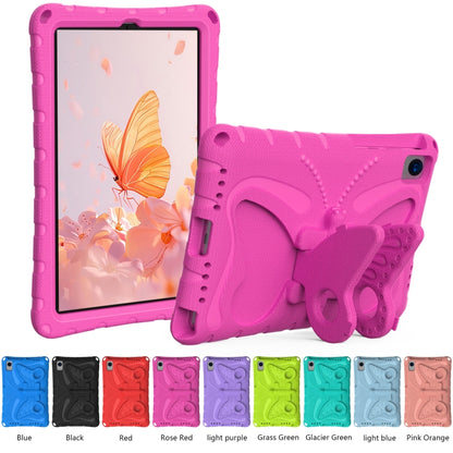 For Samsung Galaxy Tab A7 10.4 T509 Butterfly Bracket EVA Shockproof Tablet Case(Rose Red) by bashfashion