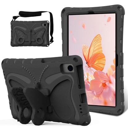 For Samsung Galaxy Tab S6 Lite 10.4 P610 Butterfly Bracket EVA Shockproof Tablet Case(Black) by bashfashion