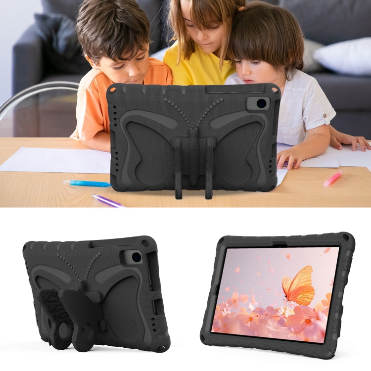 For Samsung Galaxy Tab S6 Lite 10.4 P610 Butterfly Bracket EVA Shockproof Tablet Case(Black) by bashfashion