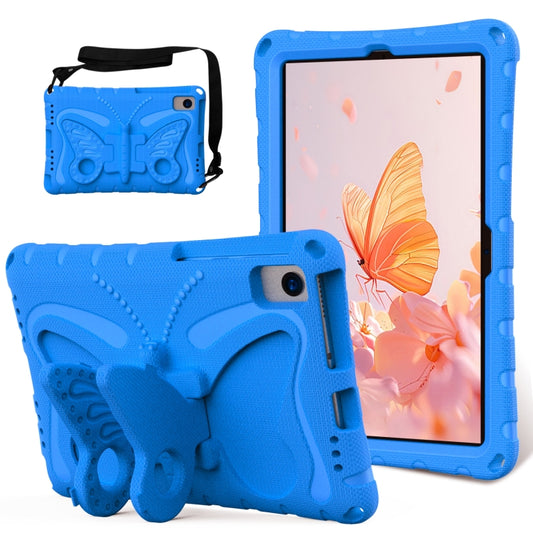 For Samsung Galaxy Tab S6 Lite 10.4 P610 Butterfly Bracket EVA Shockproof Tablet Case(Blue) by bashfashion