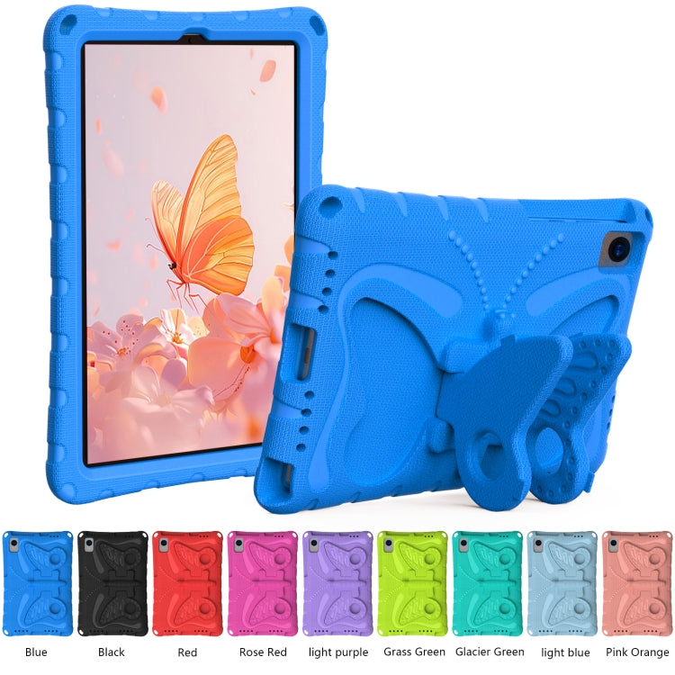 For Samsung Galaxy Tab S6 Lite 10.4 P610 Butterfly Bracket EVA Shockproof Tablet Case(Blue) by bashfashion