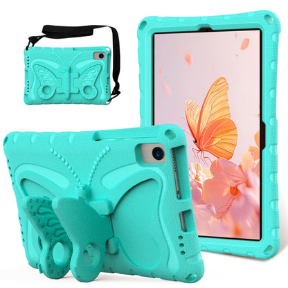 For Samsung Galaxy Tab S6 Lite 10.4 P610 Butterfly Bracket EVA Shockproof Tablet Case(Mint Green) by bashfashion