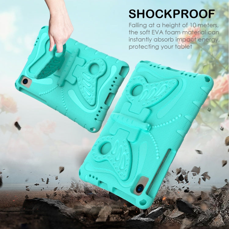 For Samsung Galaxy Tab S6 Lite 10.4 P610 Butterfly Bracket EVA Shockproof Tablet Case(Mint Green) by bashfashion