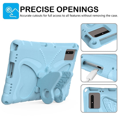 For Samsung Galaxy Tab S8 11 X700N Butterfly Bracket EVA Shockproof Tablet Case(Light Blue) by bashfashion