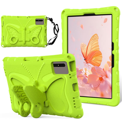 For Samsung Galaxy Tab S8 11 X700N Butterfly Bracket EVA Shockproof Tablet Case(Grass Green) by bashfashion