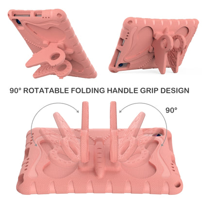 For Samsung Galaxy Tab A7 T500 10.4 Butterfly Bracket EVA Shockproof Tablet Case(Pink Orange) by bashfashion