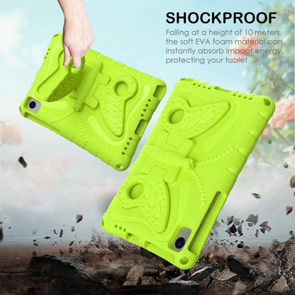 For Samsung Galaxy Tab A7 T500 10.4 Butterfly Bracket EVA Shockproof Tablet Case(Grass Green) by bashfashion