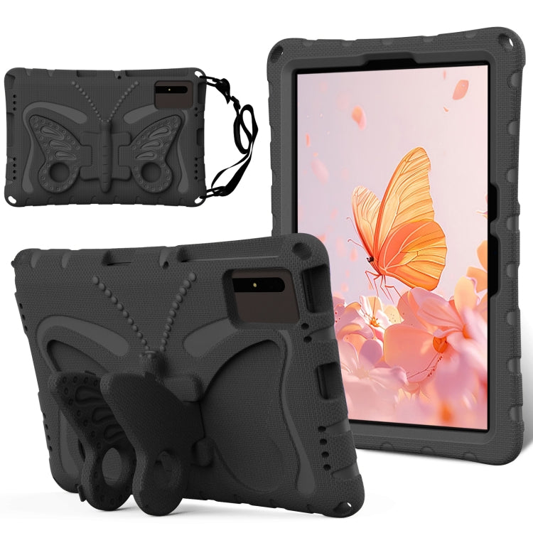 For Samsung Galaxy Tab S7 T870 Butterfly Bracket EVA Shockproof Tablet Case(Black) by bashfashion