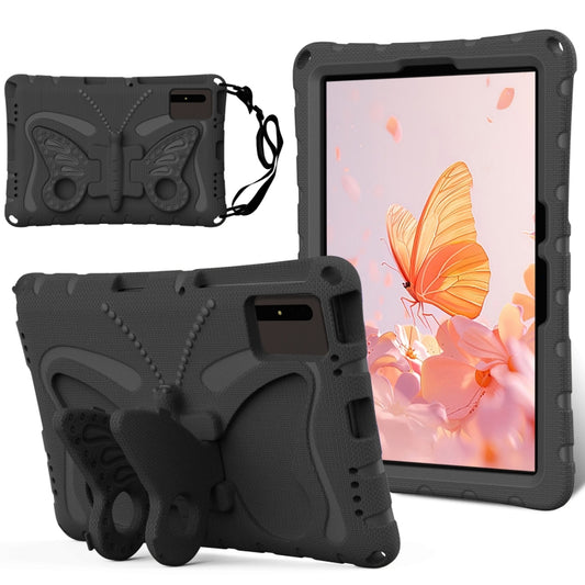 For Samsung Galaxy Tab S7 T870 Butterfly Bracket EVA Shockproof Tablet Case(Black) by bashfashion
