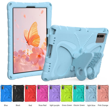 For Samsung Galaxy Tab S7 T870 Butterfly Bracket EVA Shockproof Tablet Case(Light Blue) by bashfashion