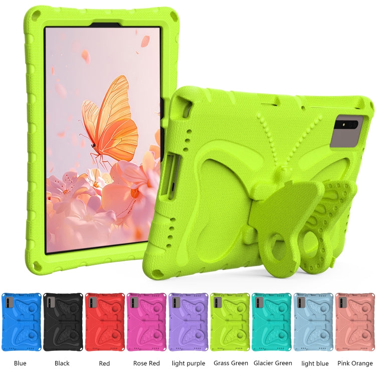 For Samsung Galaxy Tab S7 T870 Butterfly Bracket EVA Shockproof Tablet Case(Grass Green) by bashfashion