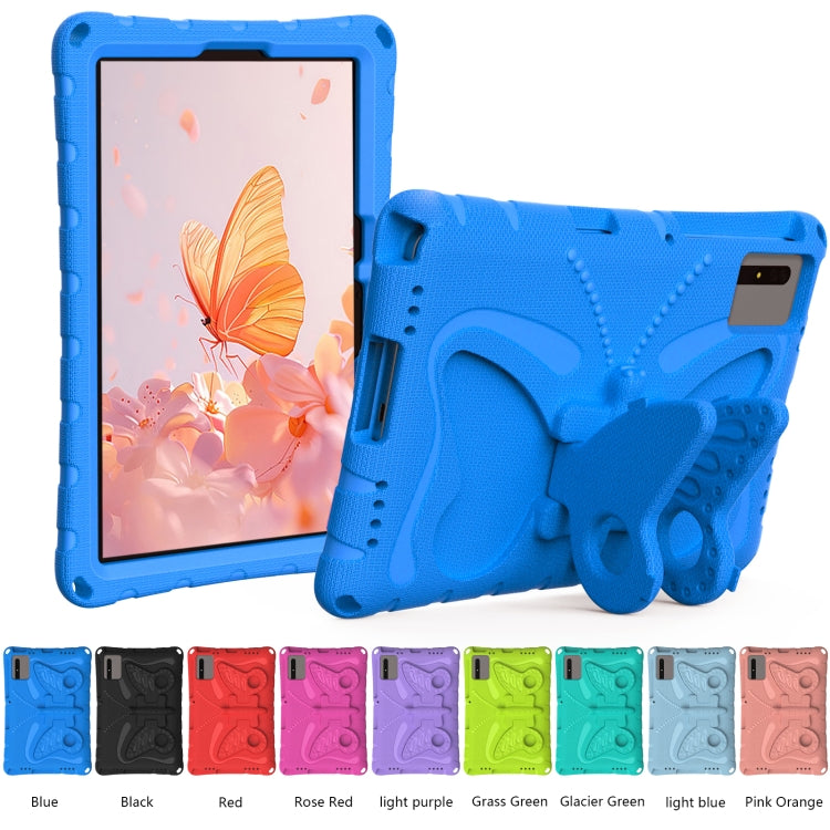 For Samsung Galaxy Tab S7 T870 Butterfly Bracket EVA Shockproof Tablet Case(Blue) by bashfashion