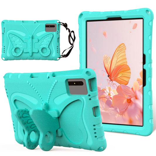 For Samsung Galaxy Tab S7 T870 Butterfly Bracket EVA Shockproof Tablet Case(Mint Green) by bashfashion