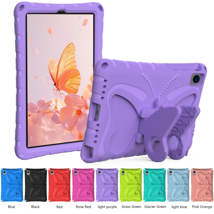 For Samsung Galaxy Tab S6 10.5 T860 Butterfly Bracket EVA Shockproof Tablet Case(Light Purple) by bashfashion