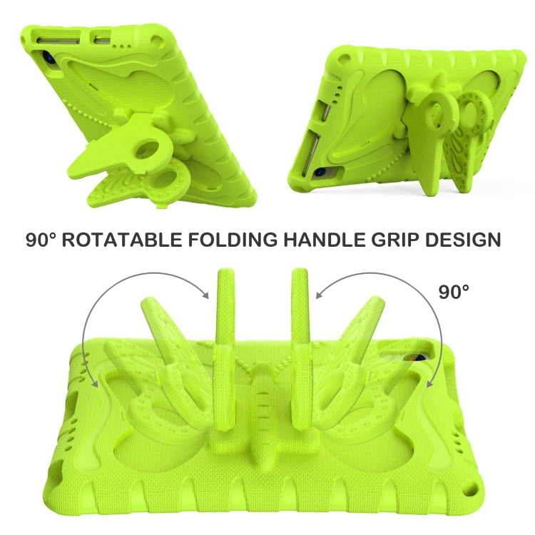 For Samsung Galaxy Tab S6 10.5 T860 Butterfly Bracket EVA Shockproof Tablet Case(Grass Green) by bashfashion