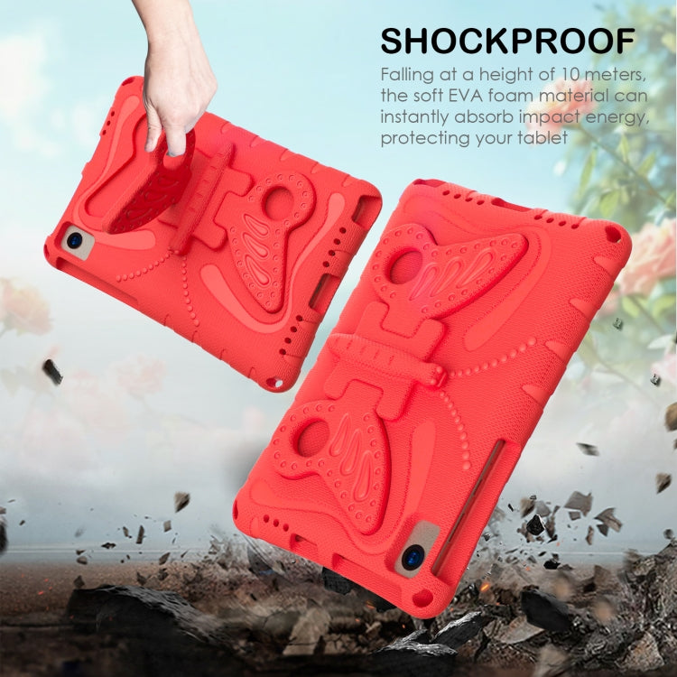 For Samsung Galaxy Tab S6 10.5 T860 Butterfly Bracket EVA Shockproof Tablet Case(Red) by bashfashion