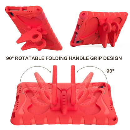 For Samsung Galaxy Tab S6 10.5 T860 Butterfly Bracket EVA Shockproof Tablet Case(Red) by bashfashion