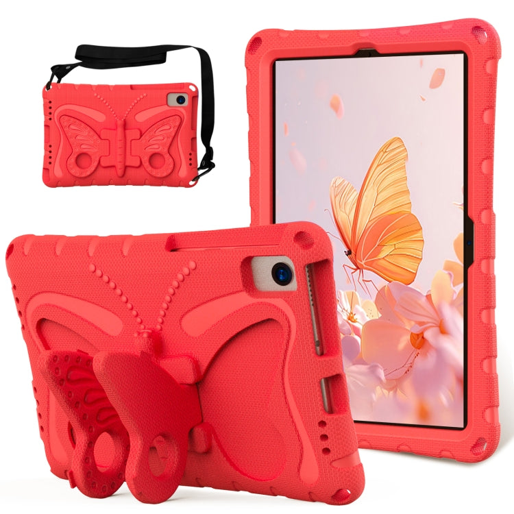 For Samsung Galaxy Tab S5e 10.5 T720 Butterfly Bracket EVA Shockproof Tablet Case(Red) by bashfashion