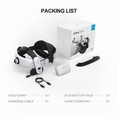 BOBOVR S3 Pro For Meta Quest 3 VR Head Strap with 10000mAh Battery by bashfashion