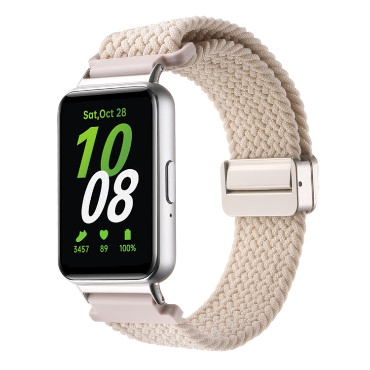 For Samsung Galaxy Fit3 Magnetic Buckle Nylon Braid Watch Band(Starlight Color) by bashfashion