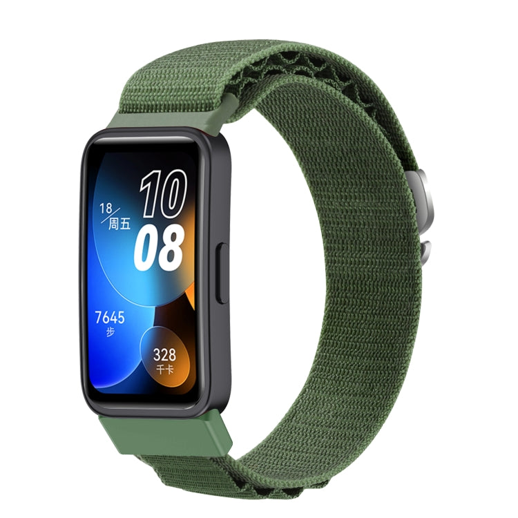 For Huawei Band 8 / 9 Loop Nylon Watch Band(Green) by bashfashion