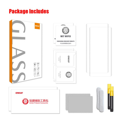 For Honor X50 / X9b / Magic6 Lite 2pcs ENKAY Hat-Prince UV Full Glue Tempered Glass Film by ENKAY