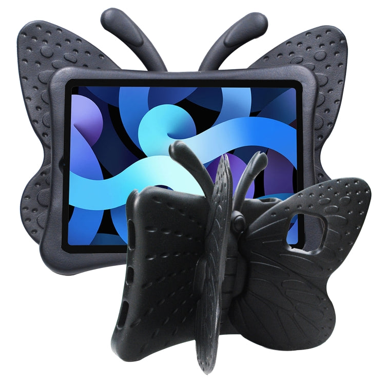 For iPad Air 11 2025 / 2024 Butterfly Bracket Kids EVA Shockproof Tablet Case(Black) by bashfashion