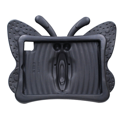For iPad Air 11 2025 / 2024 Butterfly Bracket Kids EVA Shockproof Tablet Case(Black) by bashfashion