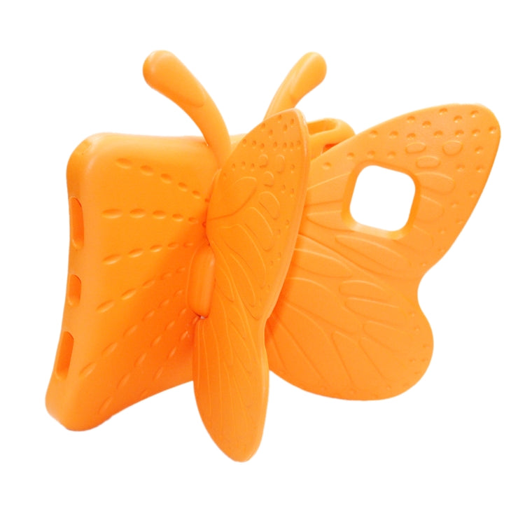 For iPad Air 11 2025 / 2024 Butterfly Bracket Kids EVA Shockproof Tablet Case(Orange) by bashfashion