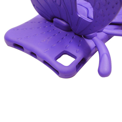 For iPad Air 11 2025 / 2024 Butterfly Bracket Kids EVA Shockproof Tablet Case(Purple) by bashfashion