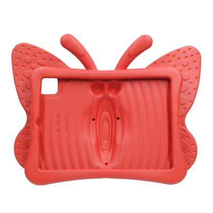 For iPad Pro 11 2025 / 2024 Butterfly Bracket Kids EVA Shockproof Tablet Case(Red) by bashfashion