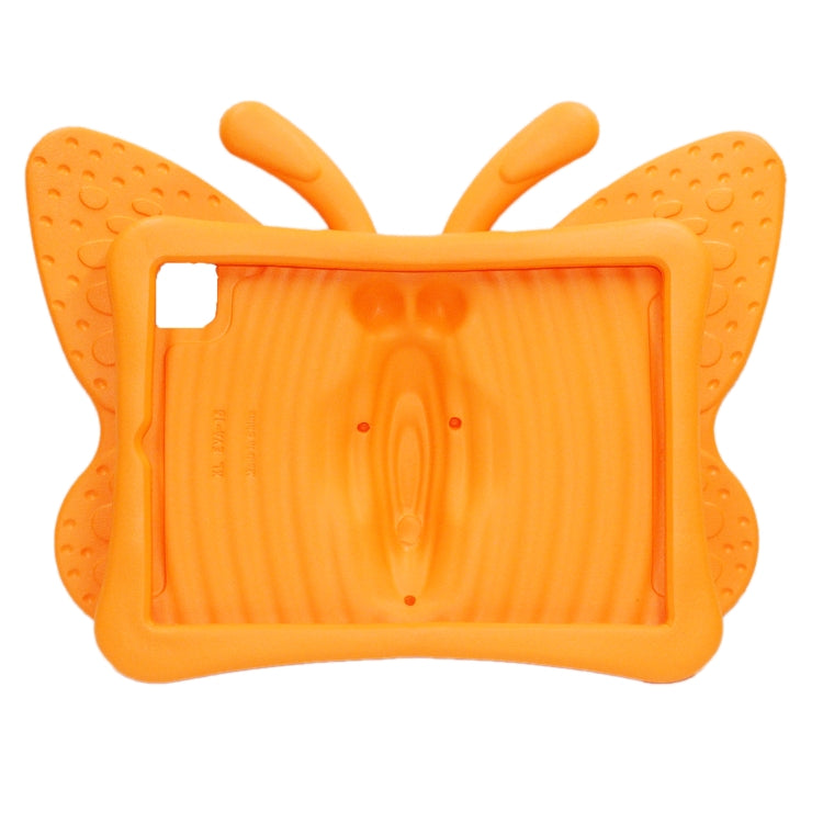 For iPad Pro 11 2025 / 2024 Butterfly Bracket Kids EVA Shockproof Tablet Case(Orange) by bashfashion