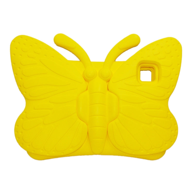 For iPad Pro 11 2025 / 2024 Butterfly Bracket Kids EVA Shockproof Tablet Case(Yellow) by bashfashion