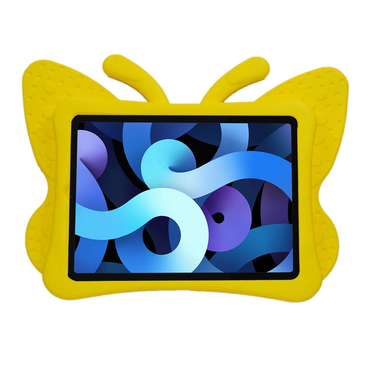 For iPad Pro 11 2025 / 2024 Butterfly Bracket Kids EVA Shockproof Tablet Case(Yellow) by bashfashion