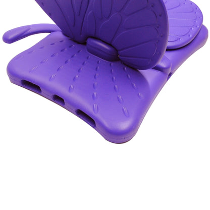 For iPad Pro 11 2025 / 2024 Butterfly Bracket Kids EVA Shockproof Tablet Case(Purple) by bashfashion