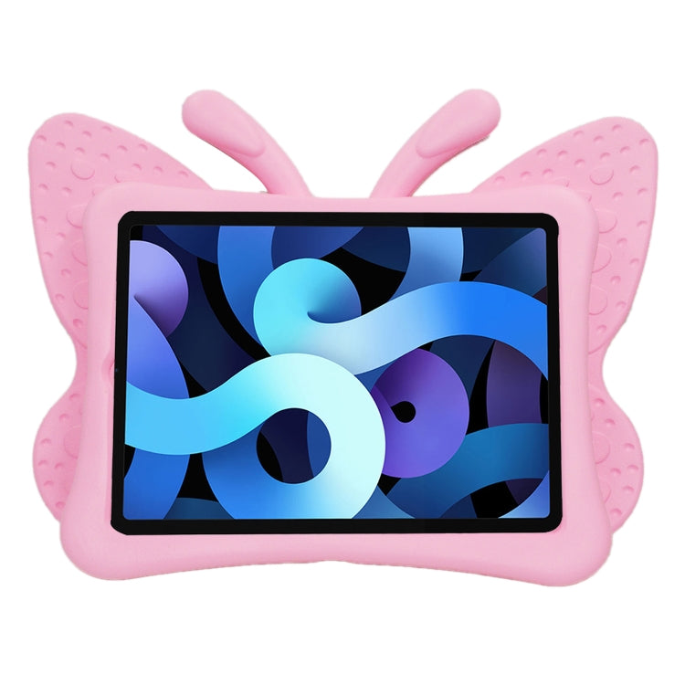 For iPad Pro 11 2025 / 2024 Butterfly Bracket Kids EVA Shockproof Tablet Case(Pink) by bashfashion