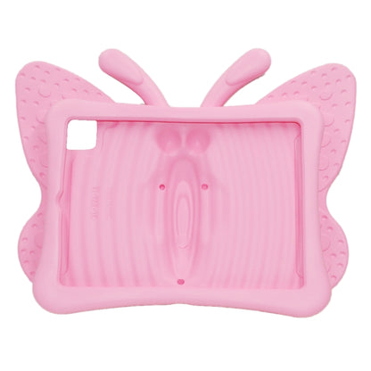 For iPad Pro 11 2025 / 2024 Butterfly Bracket Kids EVA Shockproof Tablet Case(Pink) by bashfashion