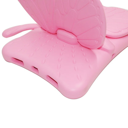 For iPad Pro 11 2025 / 2024 Butterfly Bracket Kids EVA Shockproof Tablet Case(Pink) by bashfashion