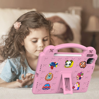For iPad Air 11 2025 / 2024 Handle Kickstand Children EVA Shockproof Tablet Case(Pink) by bashfashion