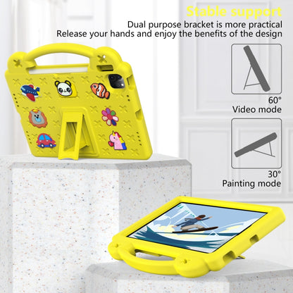 For iPad Pro 11 2025 / 2024 Handle Kickstand Children EVA Shockproof Tablet Case(Yellow) by bashfashion
