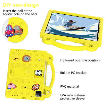 For iPad Pro 11 2025 / 2024 Handle Kickstand Children EVA Shockproof Tablet Case(Yellow) by bashfashion