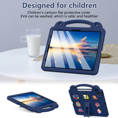 For iPad Pro 12.9 2022 / 2021 Handle Kickstand Children EVA Shockproof Tablet Case(Navy Blue) by bashfashion