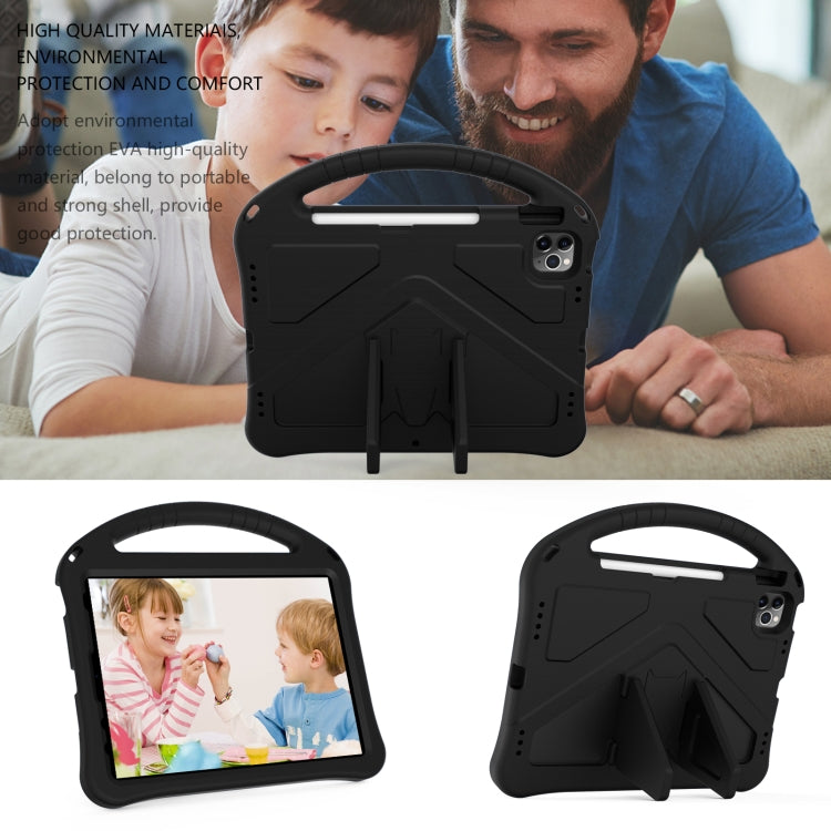 For iPad Air 11 2025 / 2024 EVA Shockproof Tablet Case with Holder(Black) by bashfashion