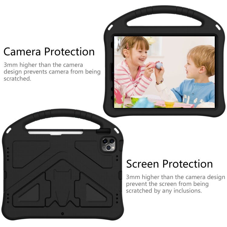 For iPad Air 11 2025 / 2024 EVA Shockproof Tablet Case with Holder(Black) by bashfashion